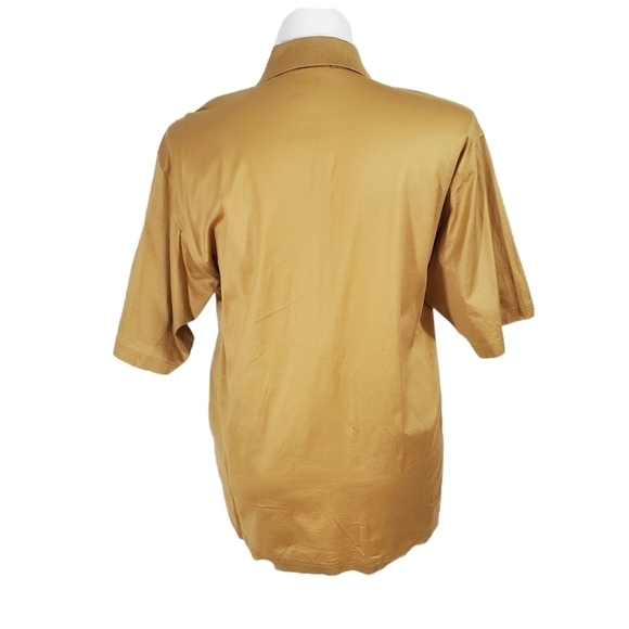 Marbas Goldenrod Tan Short-Sleeved Polo Shirt - Picture 3 of 6